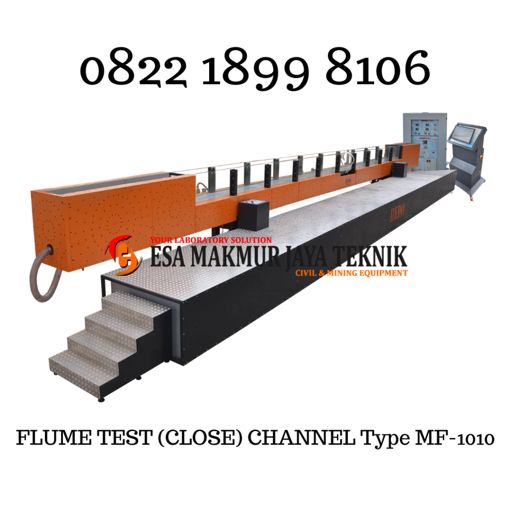 JUAL ALAT LAB HIDROLIKA FLUME TEST (CLOSE) CHANNEL – MF 1010