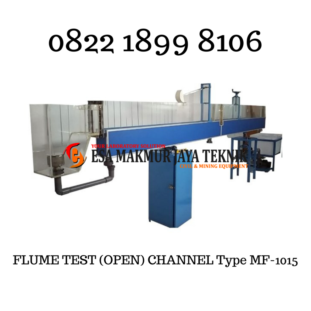 JUAL ALAT LAB HIDROLIKA FLUME TEST (OPEN) CHANNEL – MF 1015